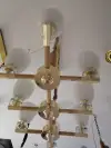 Selected wooden stand column court chandelier 0081 details Picture